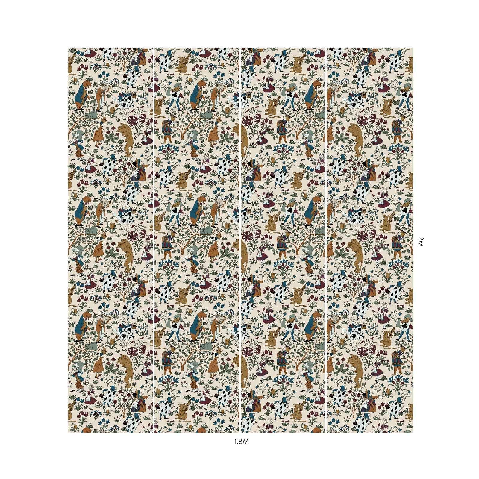 ALICE IN WONDERLAND Wallpaper - Achillea - Image 5
