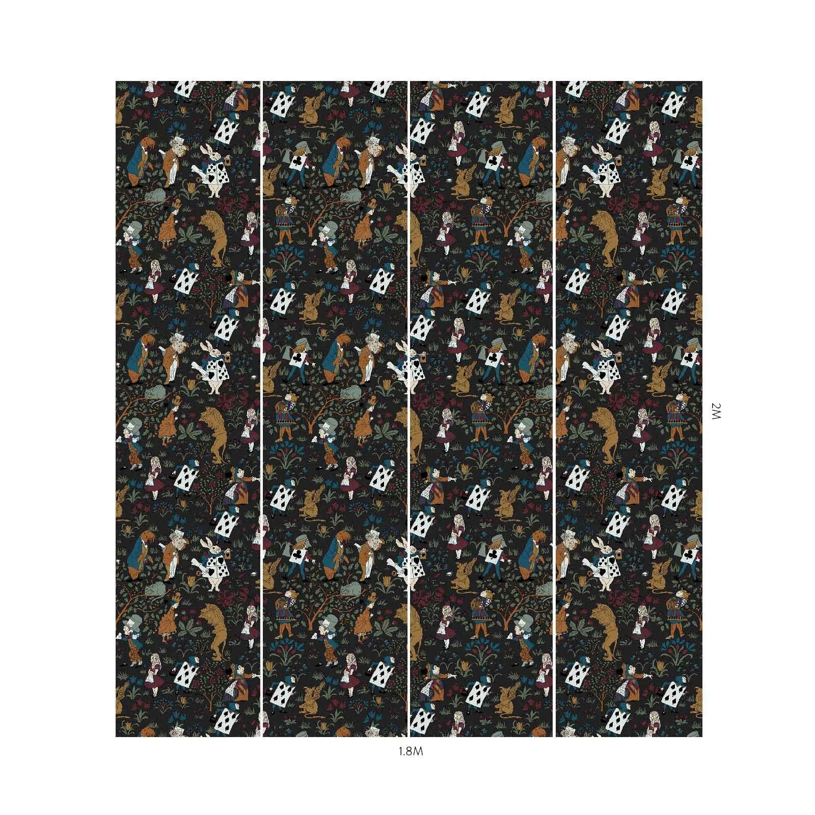 ALICE IN WONDERLAND Wallpaper - Noir - Image 5