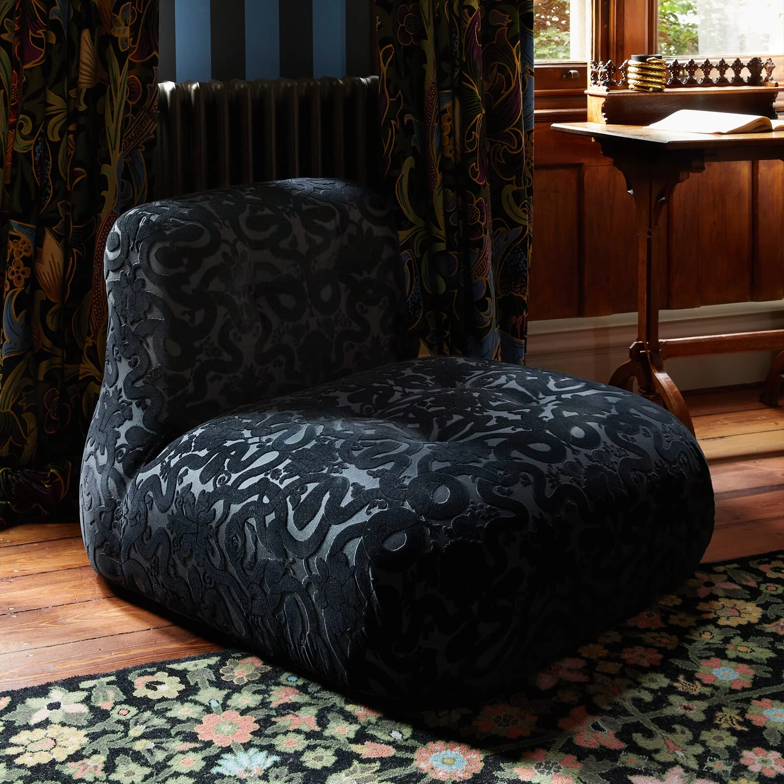 ANACONDA Cut-Velvet - Noir - Image 3