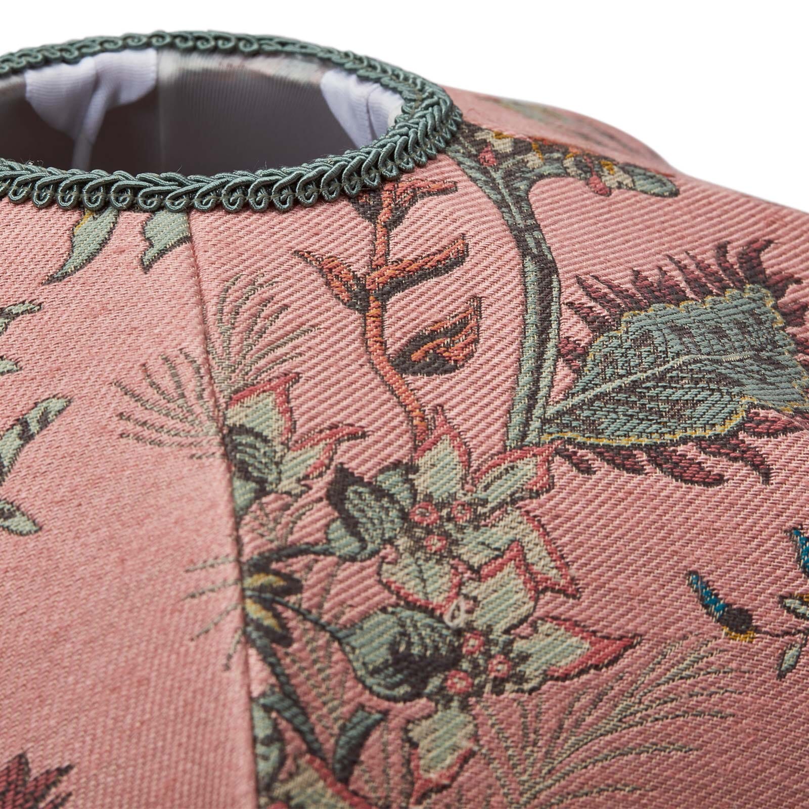 FLORA FANTASIA Jacquard Tilia Lampshade - Bisque Pink - Image 4