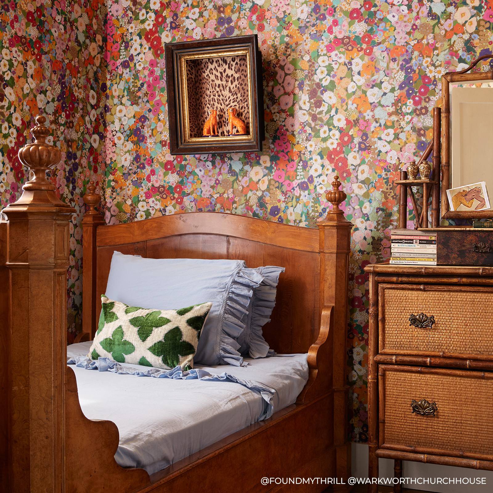 HOLLYHOCKS Wallpaper - Spring - Image 3
